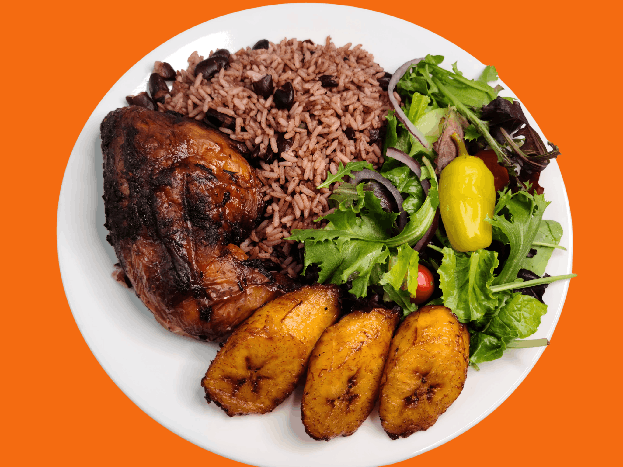 Jerk marinade on grilled meat